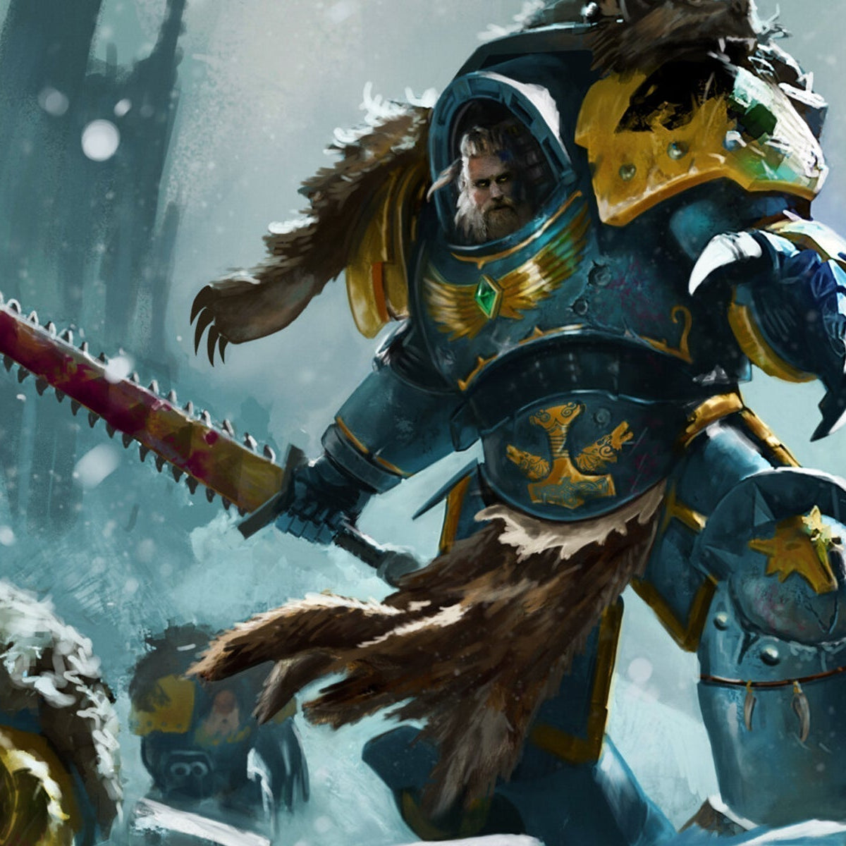 space wolves art wallpaper