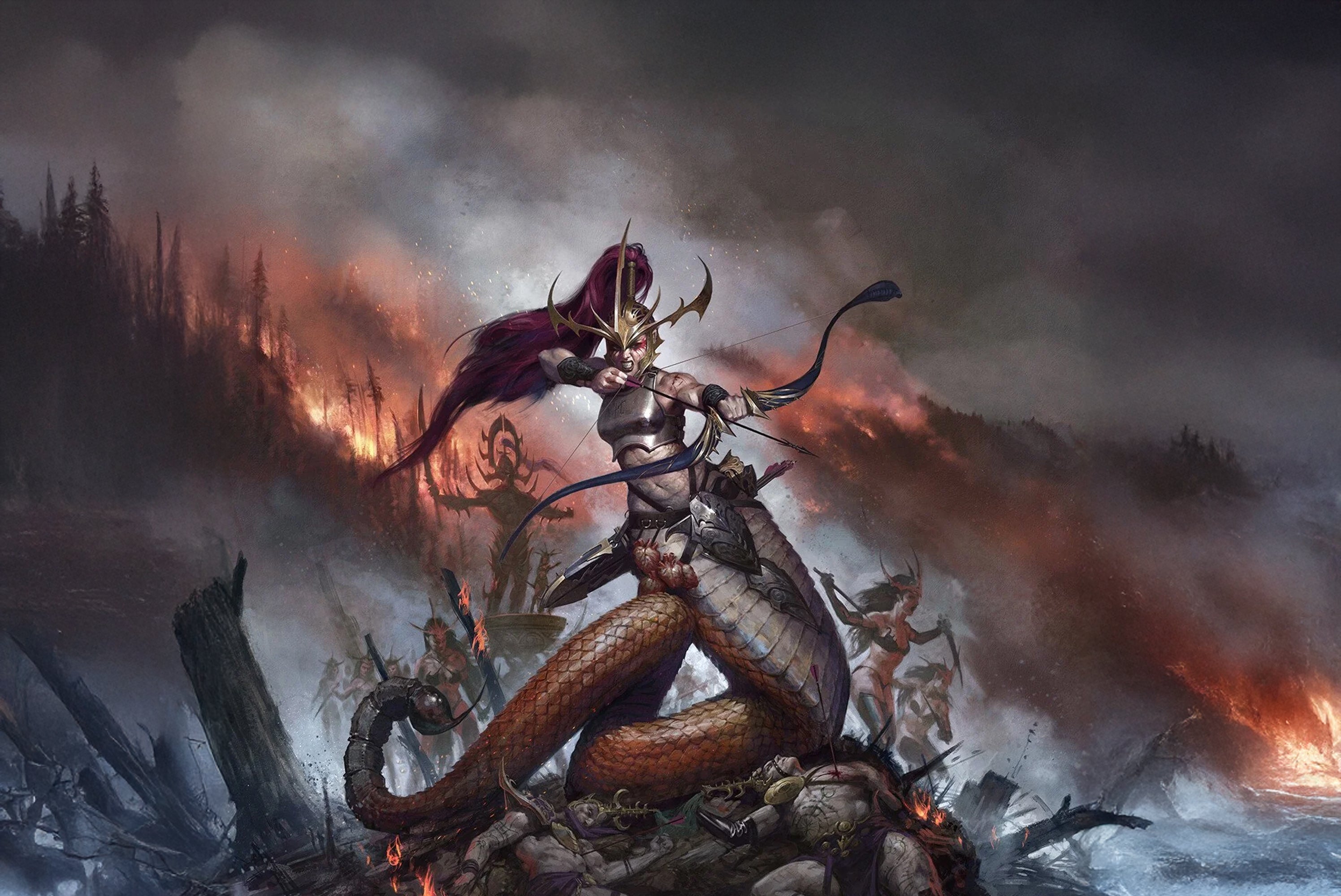 Games Workshop Warhammer AoS - Daughters of Khaine Khinerai 85-19 Noir Games Workshop Warhammer AoS - Daughters of Khaine Khinerai 85-19 Noir