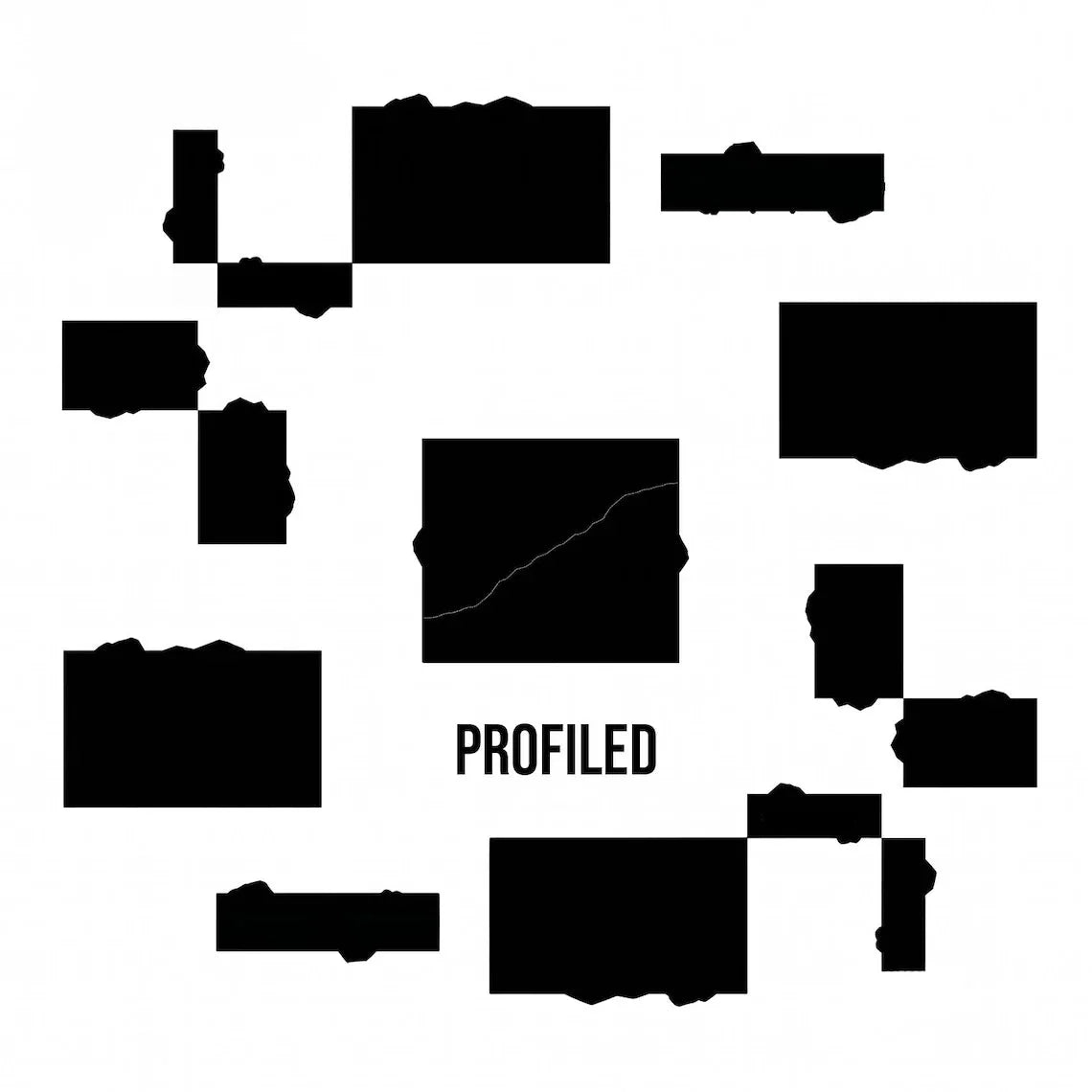 11th Edition Terrain Footprints - Profiled