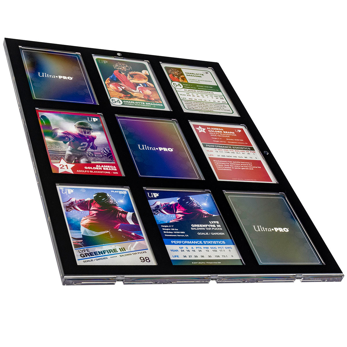 35PT 9-Card Black Border UV ONE-TOUCH® Magnetic Holder