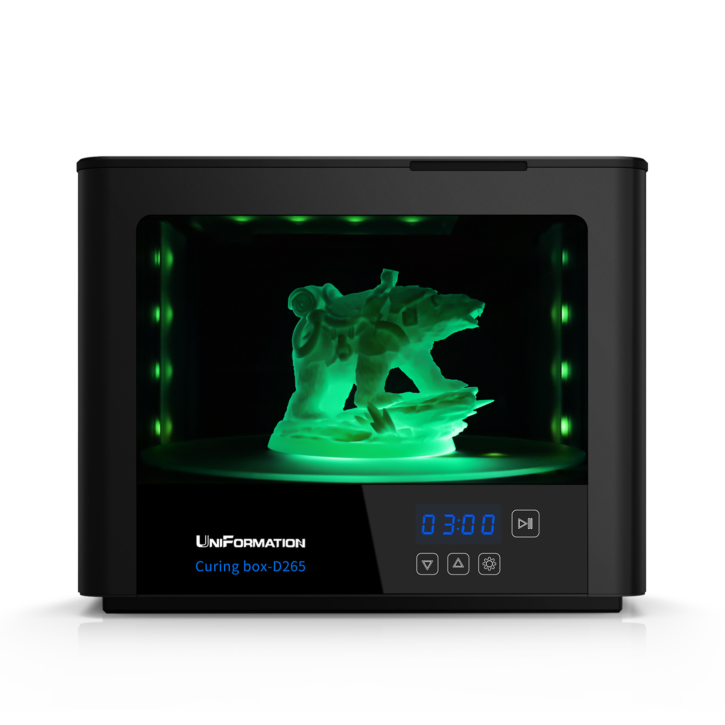 UniFormation D265Curing Station for Resin 3D Printers 405nm 10.2 inch 110v