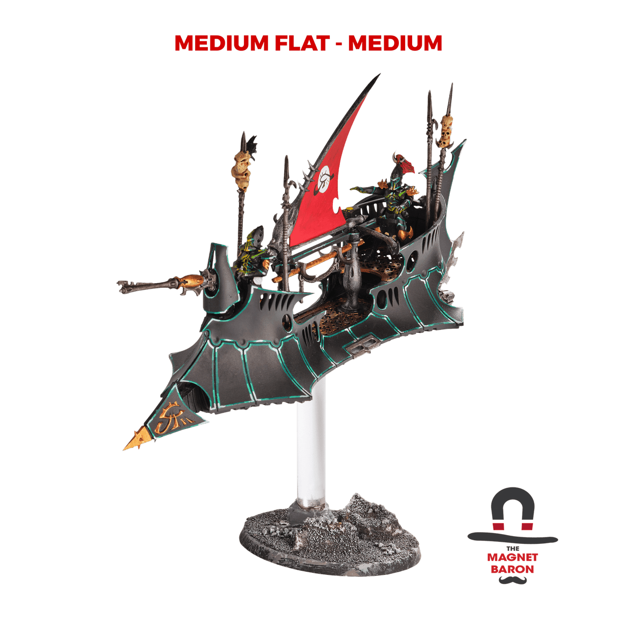 2 Sets Medium Flat Magnetic Flight Stands