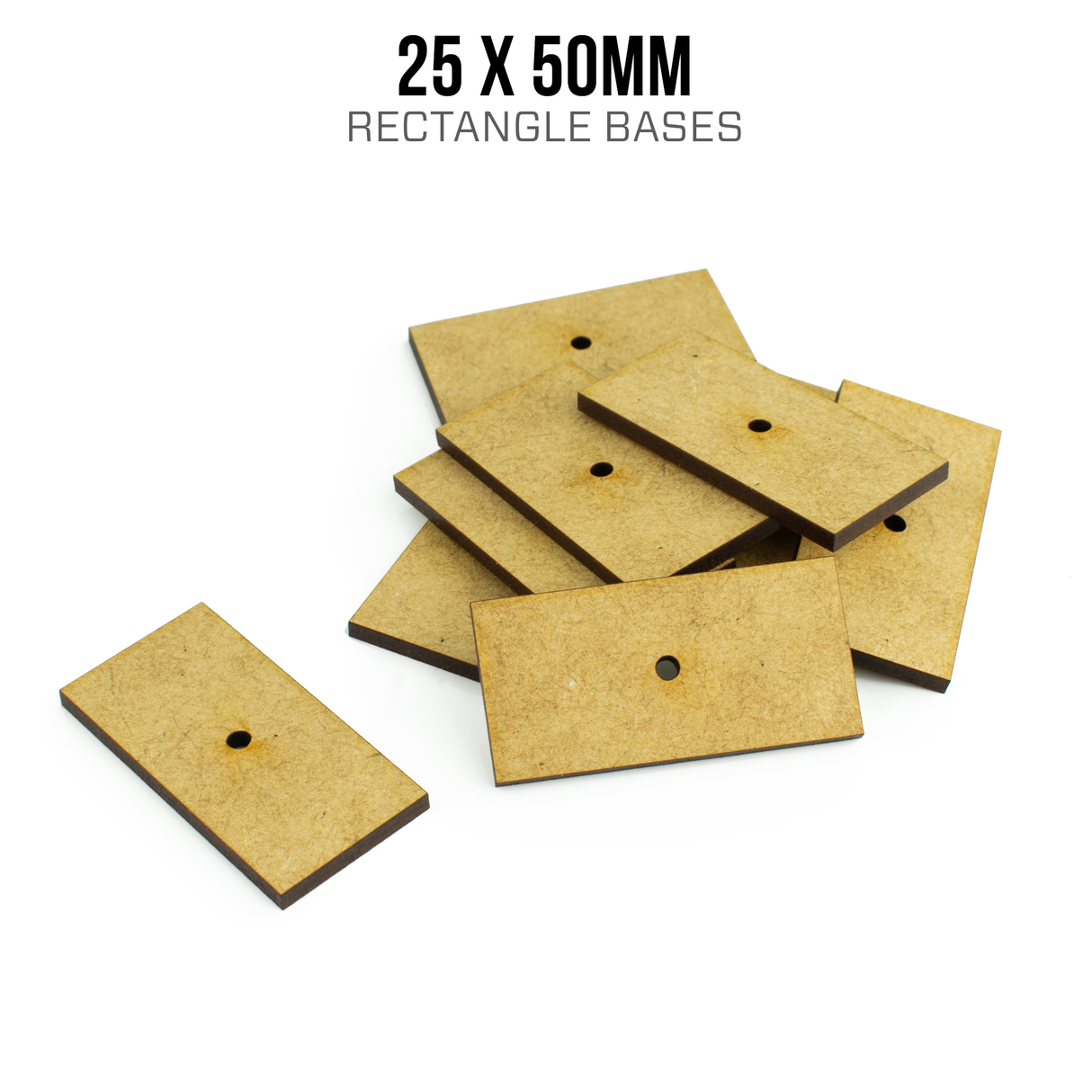 25 x 50mm Rectangle Bases