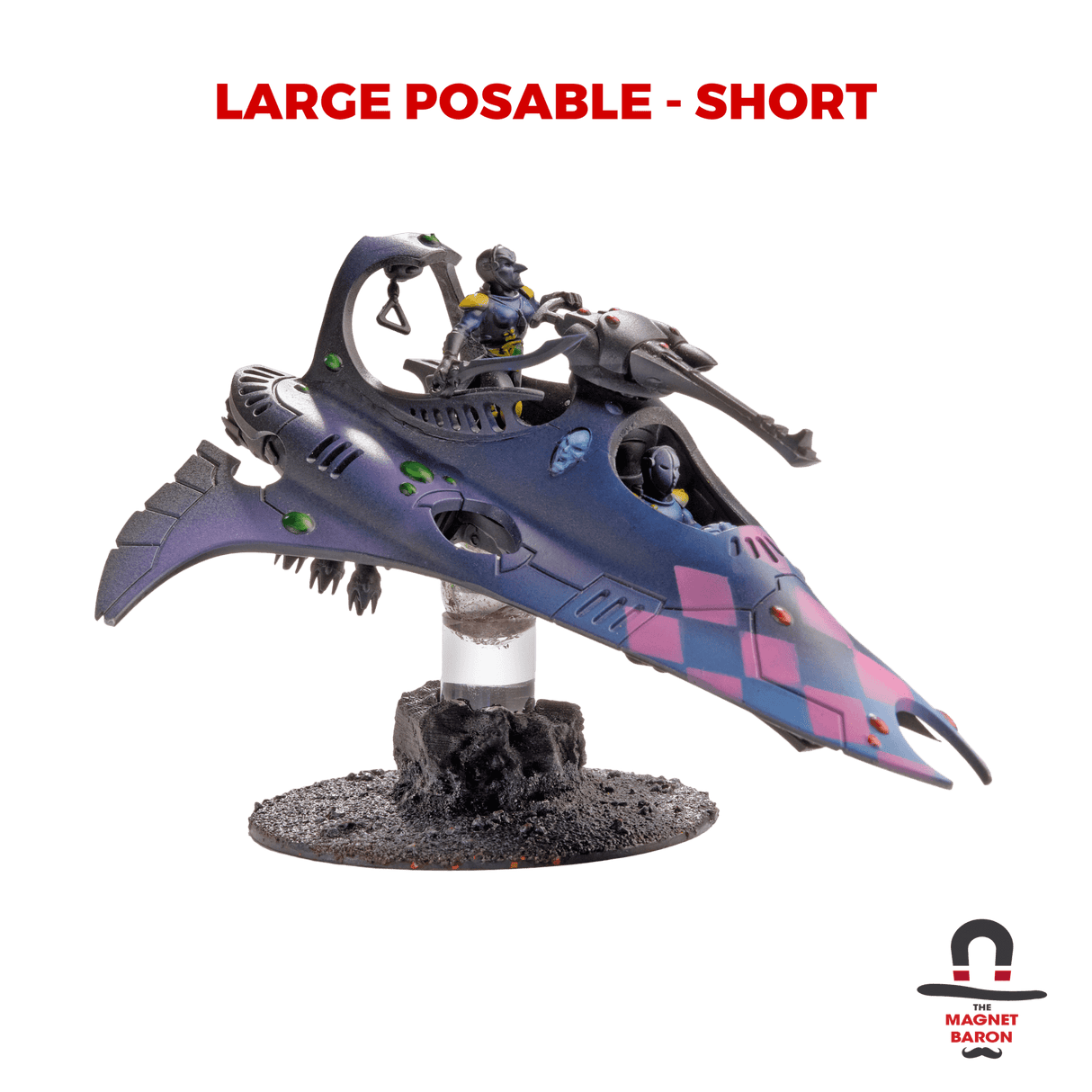 3 Sets Large Posable Magnetic Flight Stands