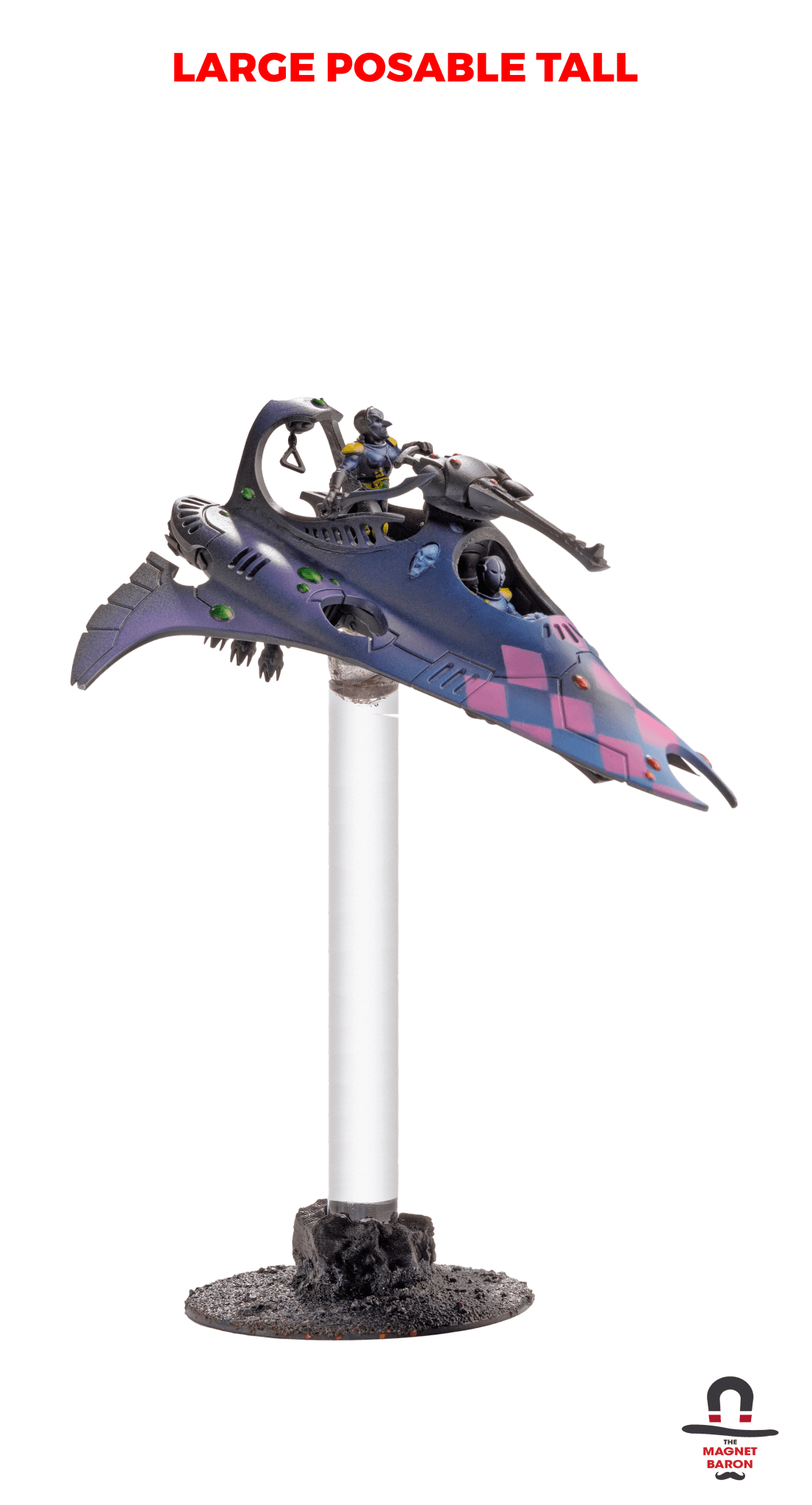 3 Sets Large Posable Magnetic Flight Stands