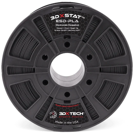 3DXSTAT™ ESD-PLA 1.75mm 3D Printer Filament by 3DXTech Made in USA 750g