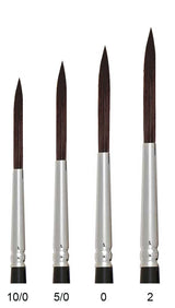 Trekell Onyx Synthetic Squirrel Short Handle Artist Brushes For Watercolor Painting