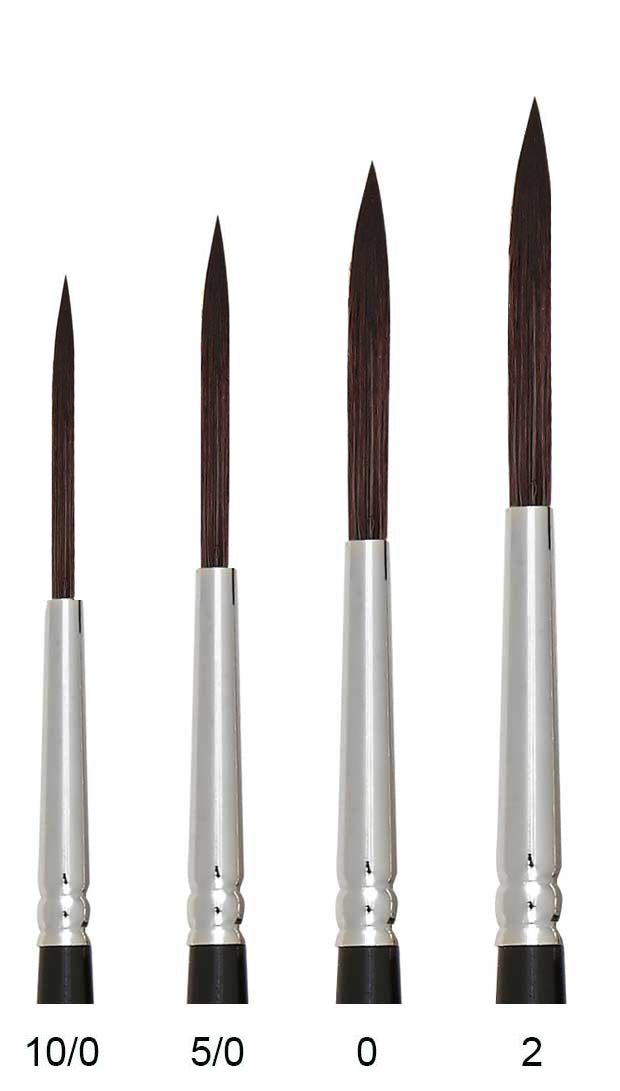 Trekell Onyx Synthetic Squirrel Short Handle Artist Brushes For Watercolor Painting