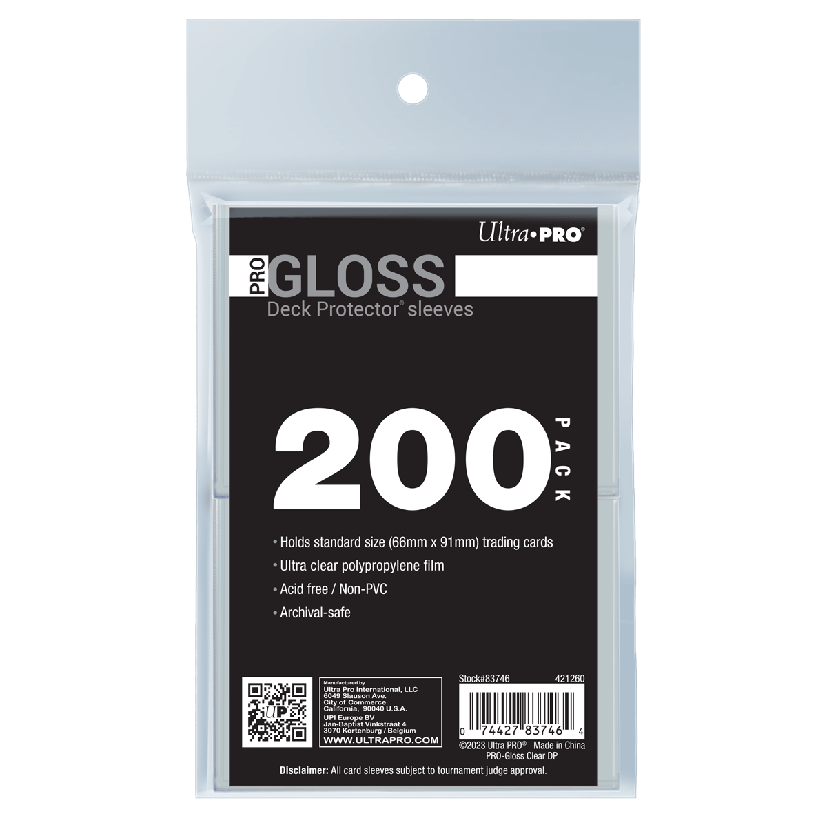 PRO-Gloss Standard DECK PROTECTOR® Sleeves Bundle (200ct)