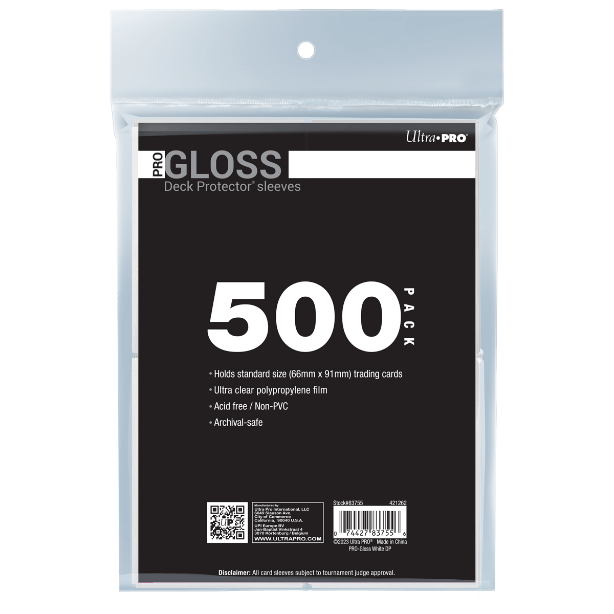 PRO-Gloss Standard DECK PROTECTOR® Sleeves Bundle (500ct)