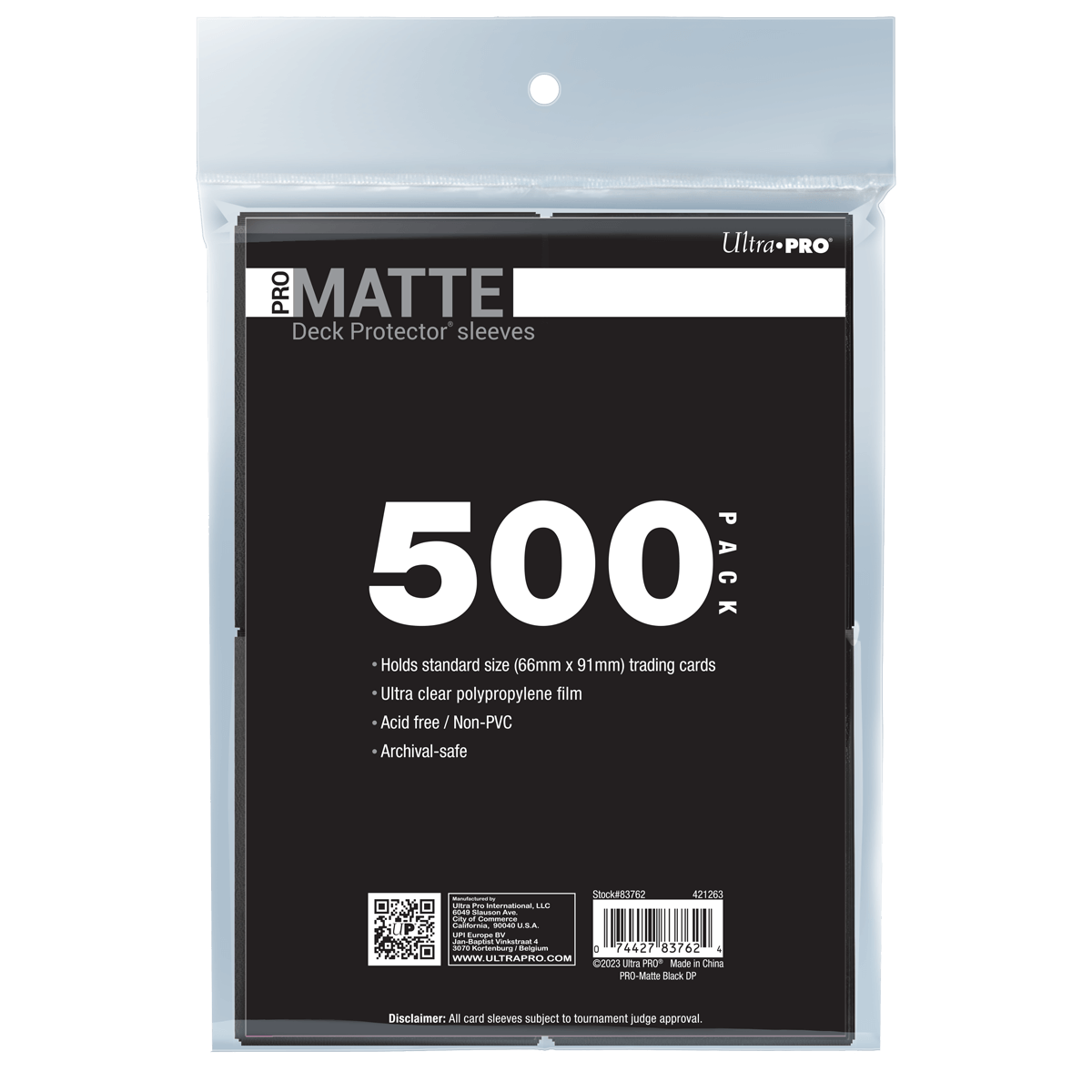 PRO-Matte Standard DECK PROTECTOR® Sleeves Bundle (500ct)