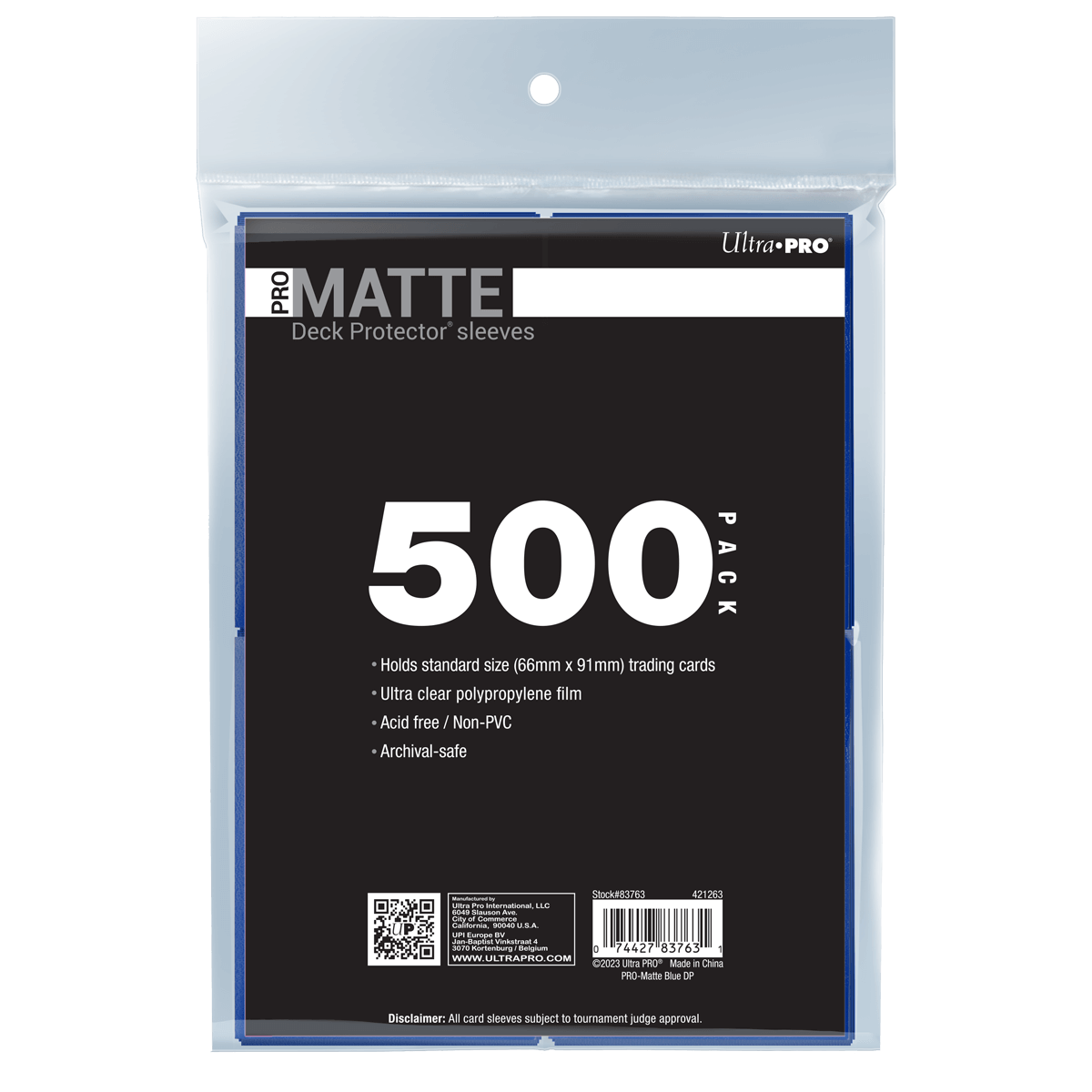 PRO-Matte Standard DECK PROTECTOR® Sleeves Bundle (500ct)