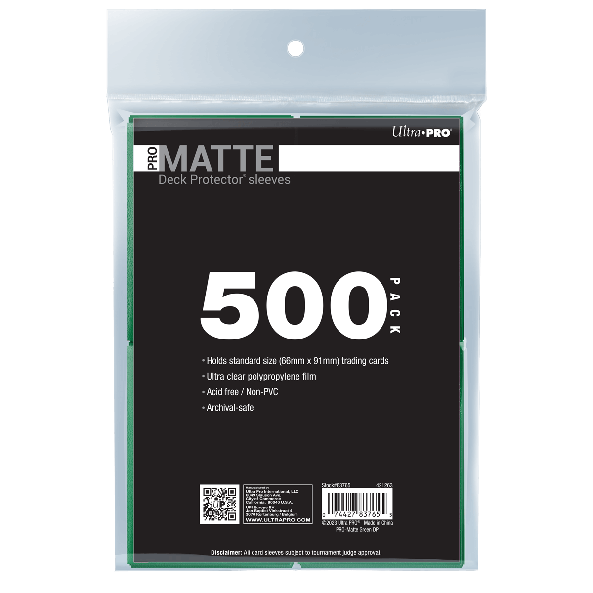 PRO-Matte Standard DECK PROTECTOR® Sleeves Bundle (500ct)