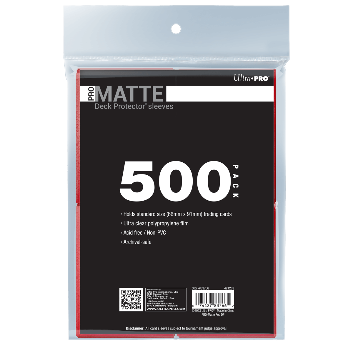 PRO-Matte Standard DECK PROTECTOR® Sleeves Bundle (500ct)