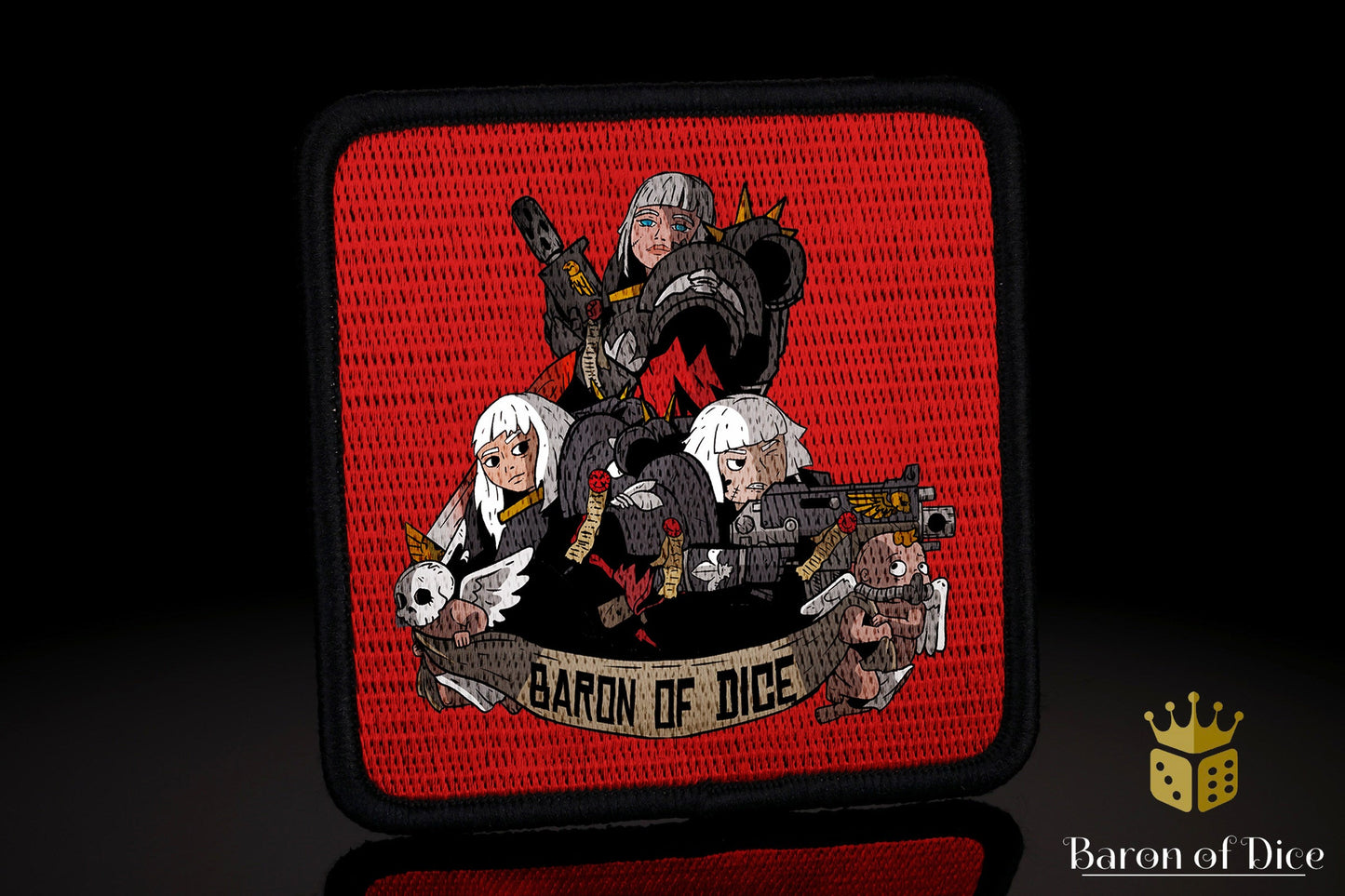 Baron's Dice Bag | Nuns With Guns Velcro Patch