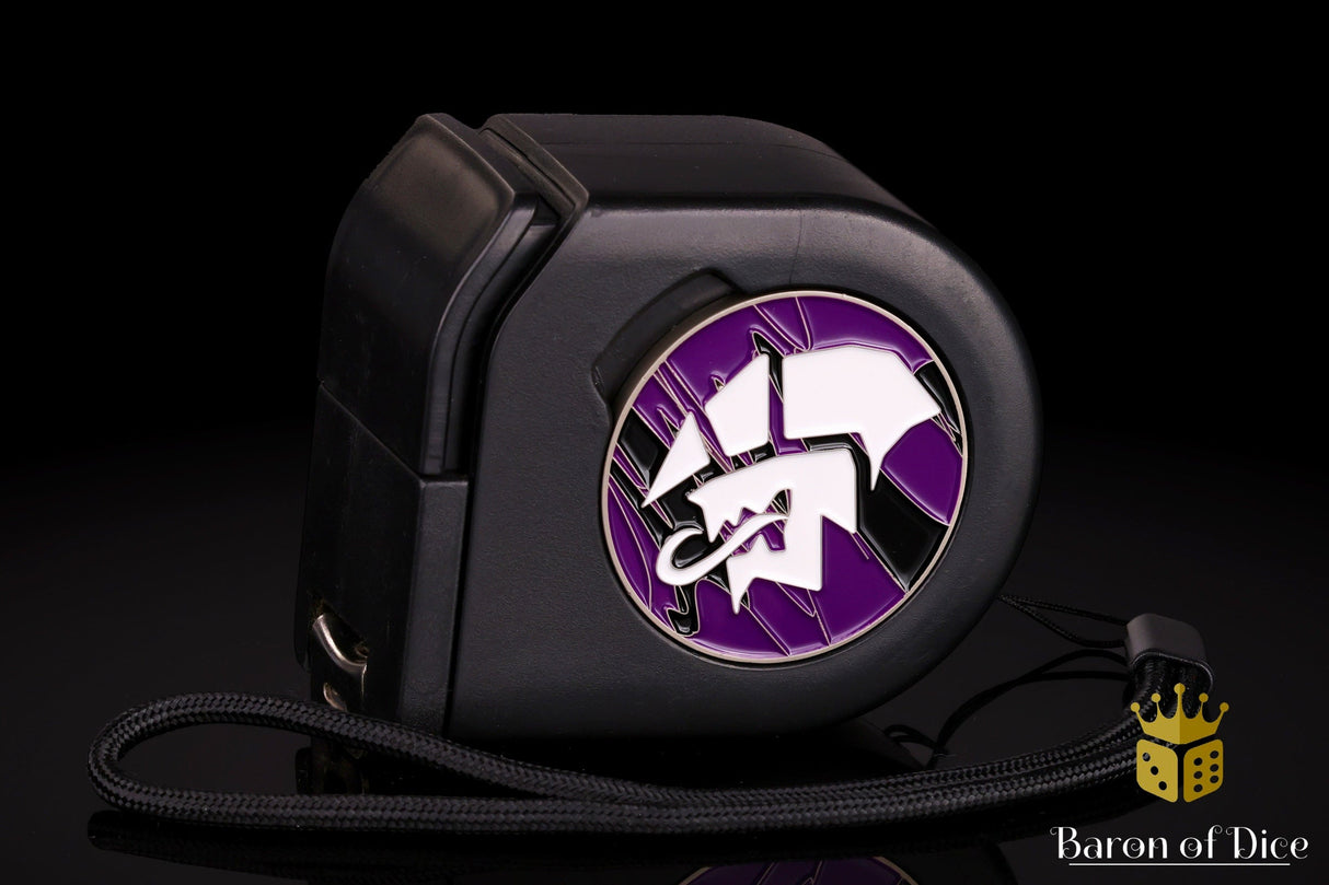 Wargaming Tape Measure | Baron's Coin™ Compatible | Alien | Purple