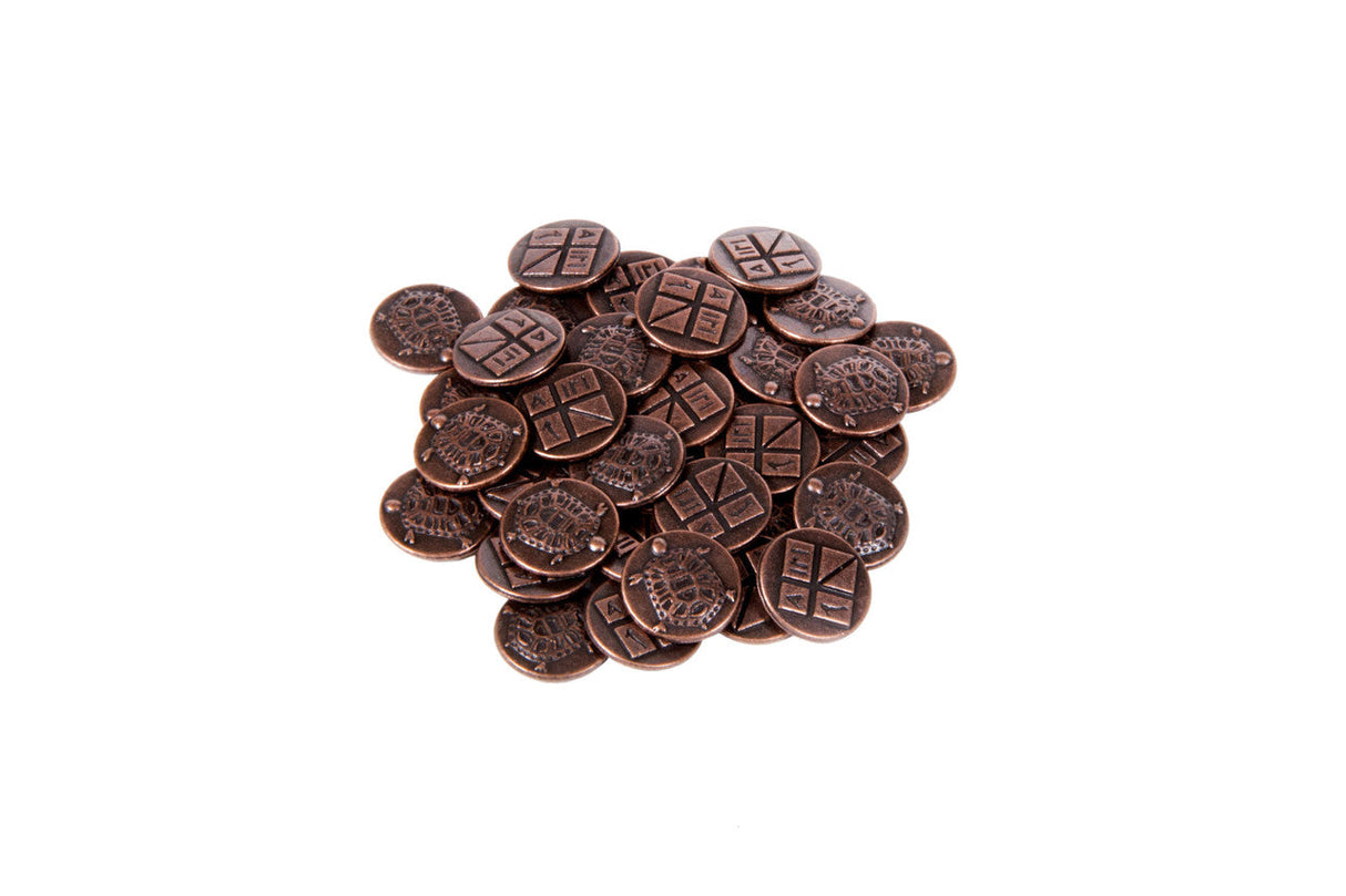 Ancient Greek Themed Gaming Coins - Tiny 15mm (18-Pack)