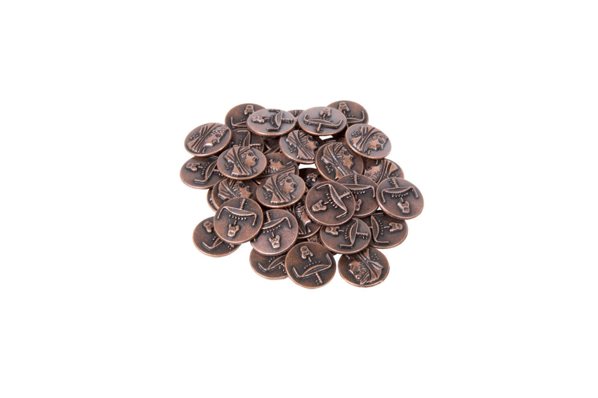Egyptian Themed Gaming Coins - Tiny 15mm (18-Pack)