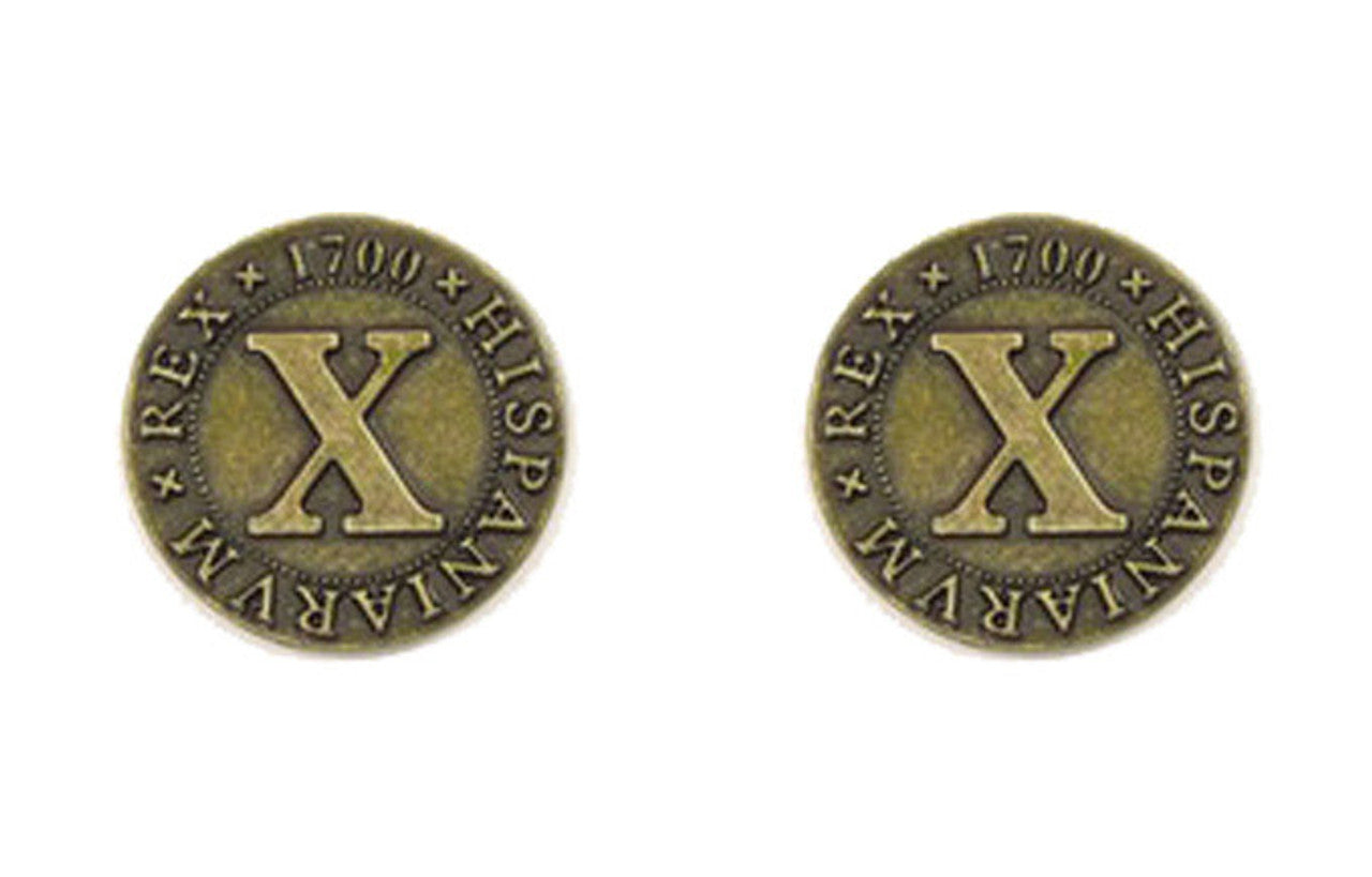 Pirate Doubloons Themed Gaming Coins - Medium 25mm (12-Pack)
