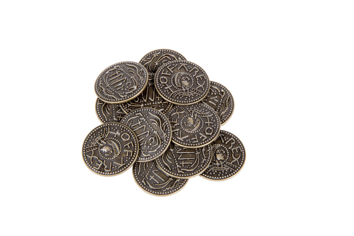 Anglo-Saxon Themed Gaming Coins - Medium 25mm (12-Pack)