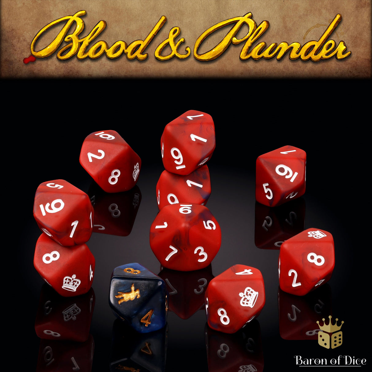 Blood & Plunder: English - Official Dice Set