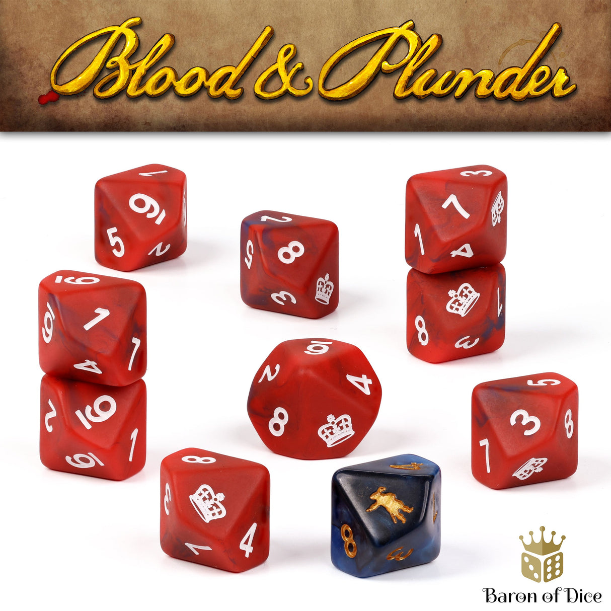 Blood & Plunder: English - Official Dice Set