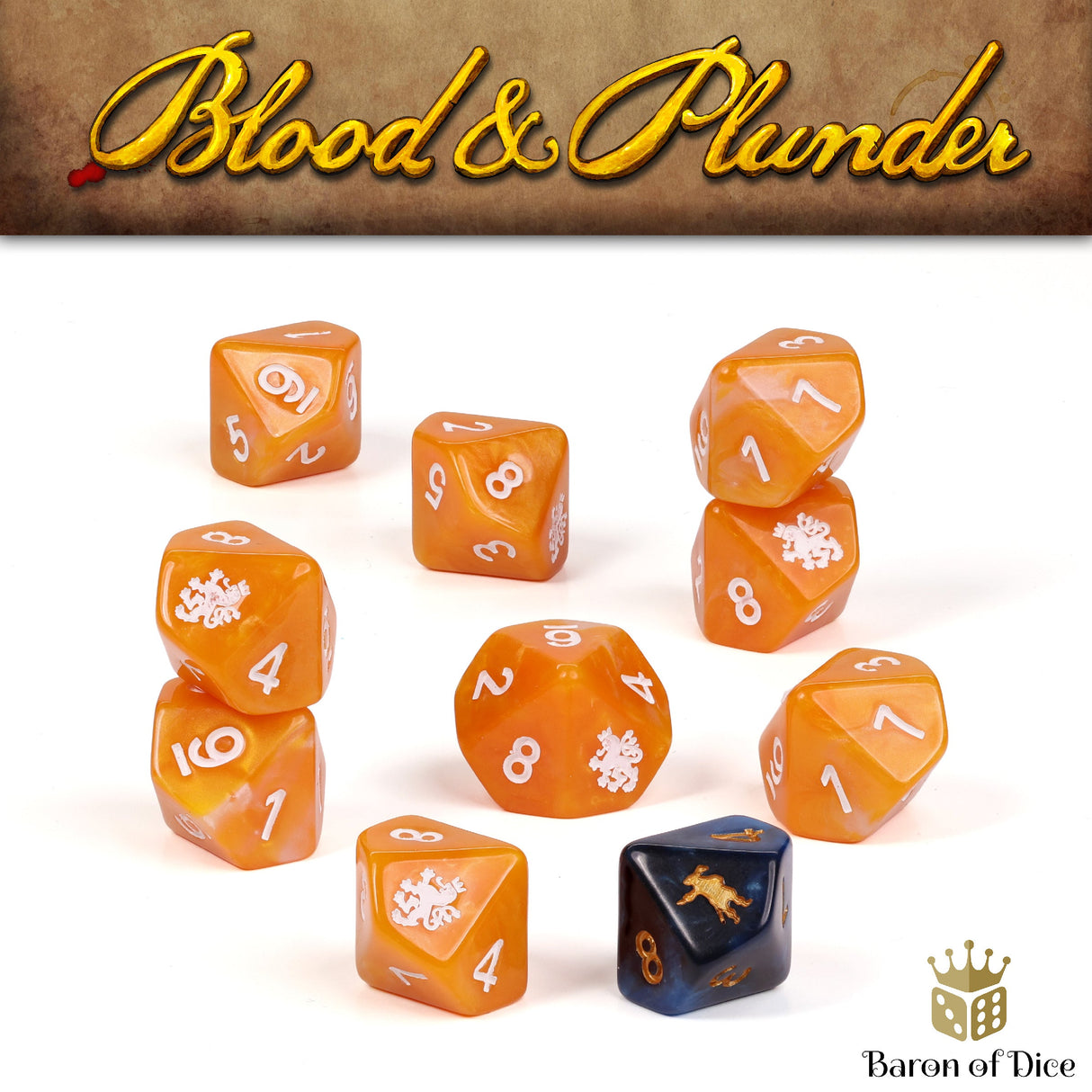 Blood & Plunder: Dutch - Official Dice Set