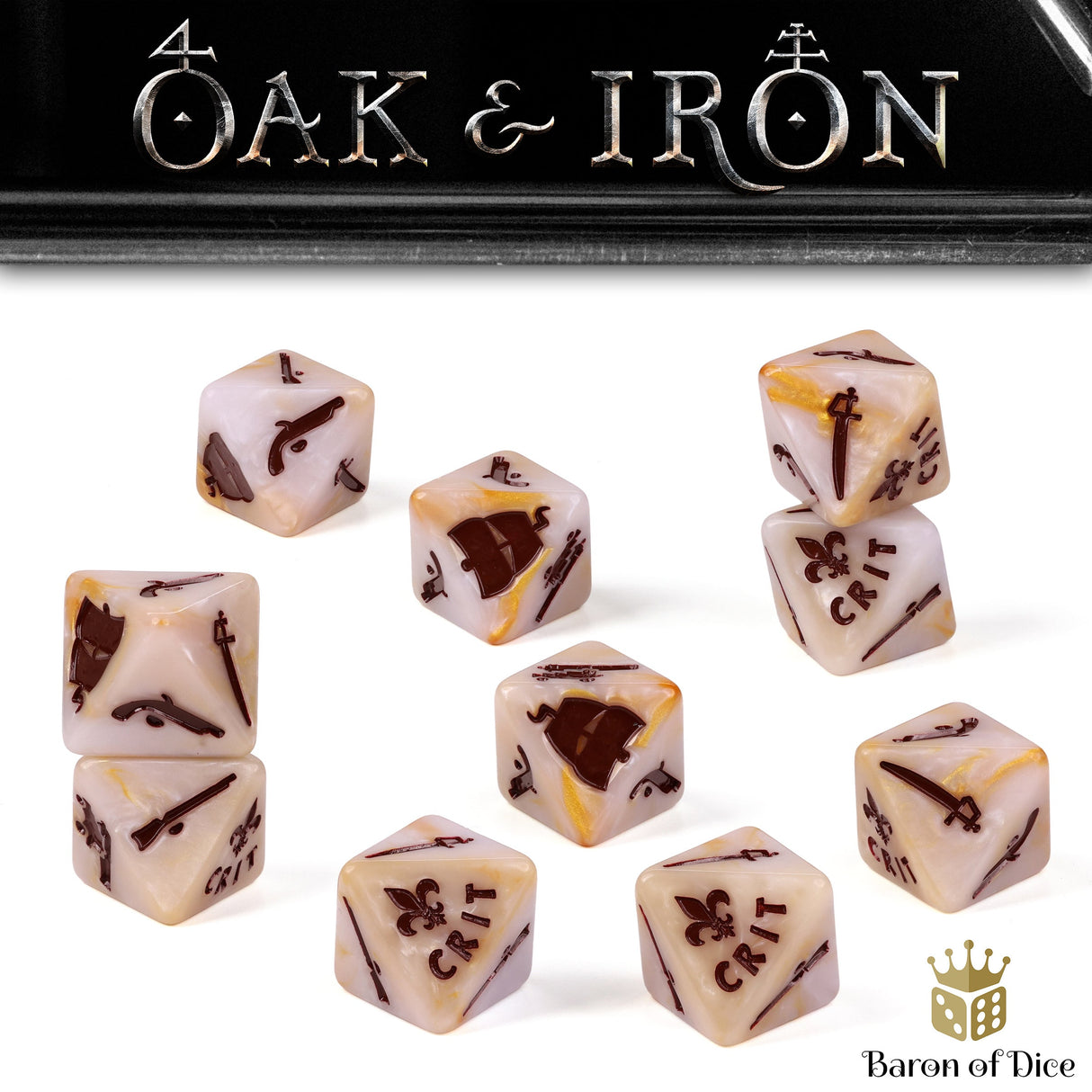 Oak & Iron: French - Official Dice Set