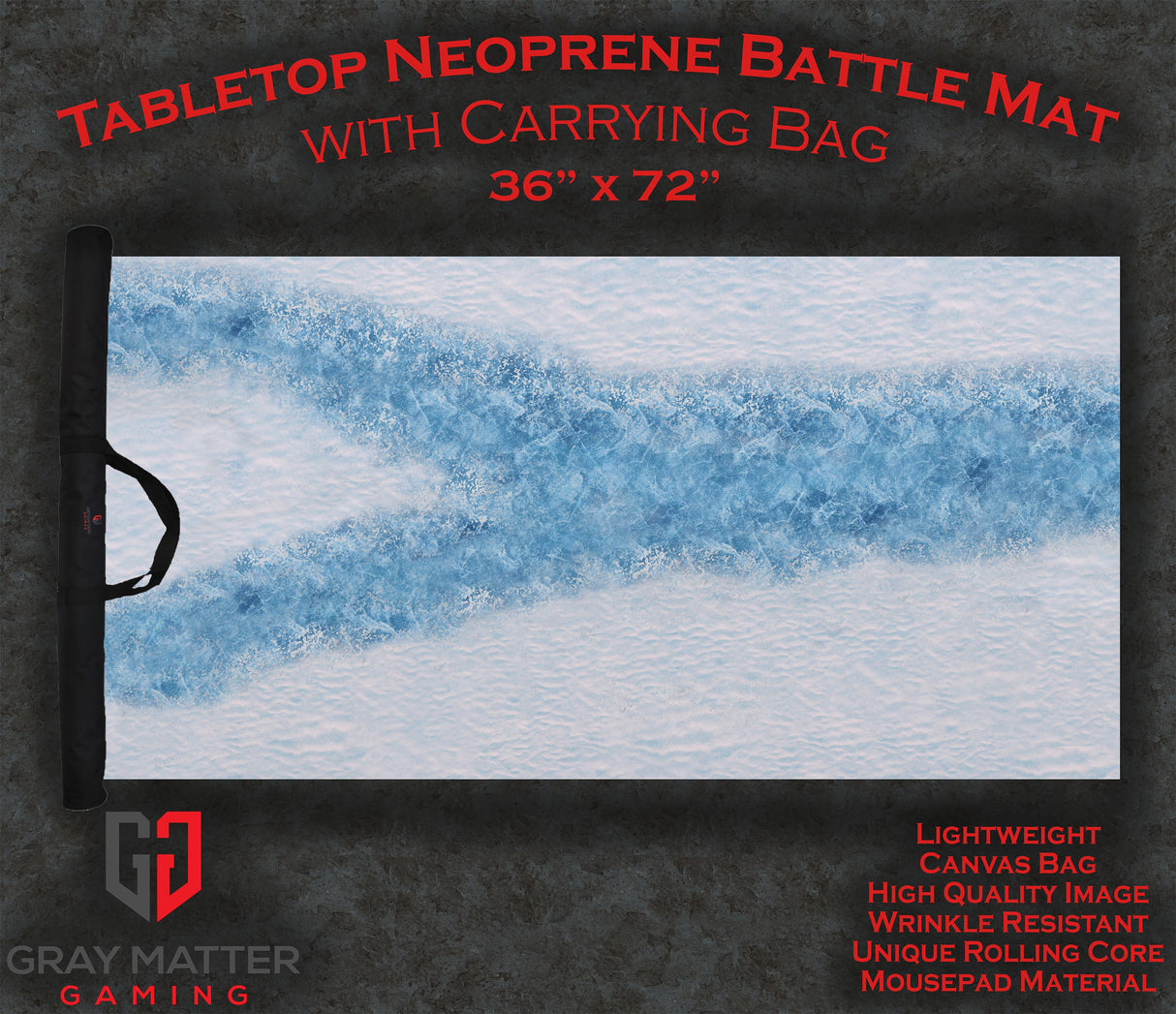 Frozen River - Neoprene Battle Mat with Bag