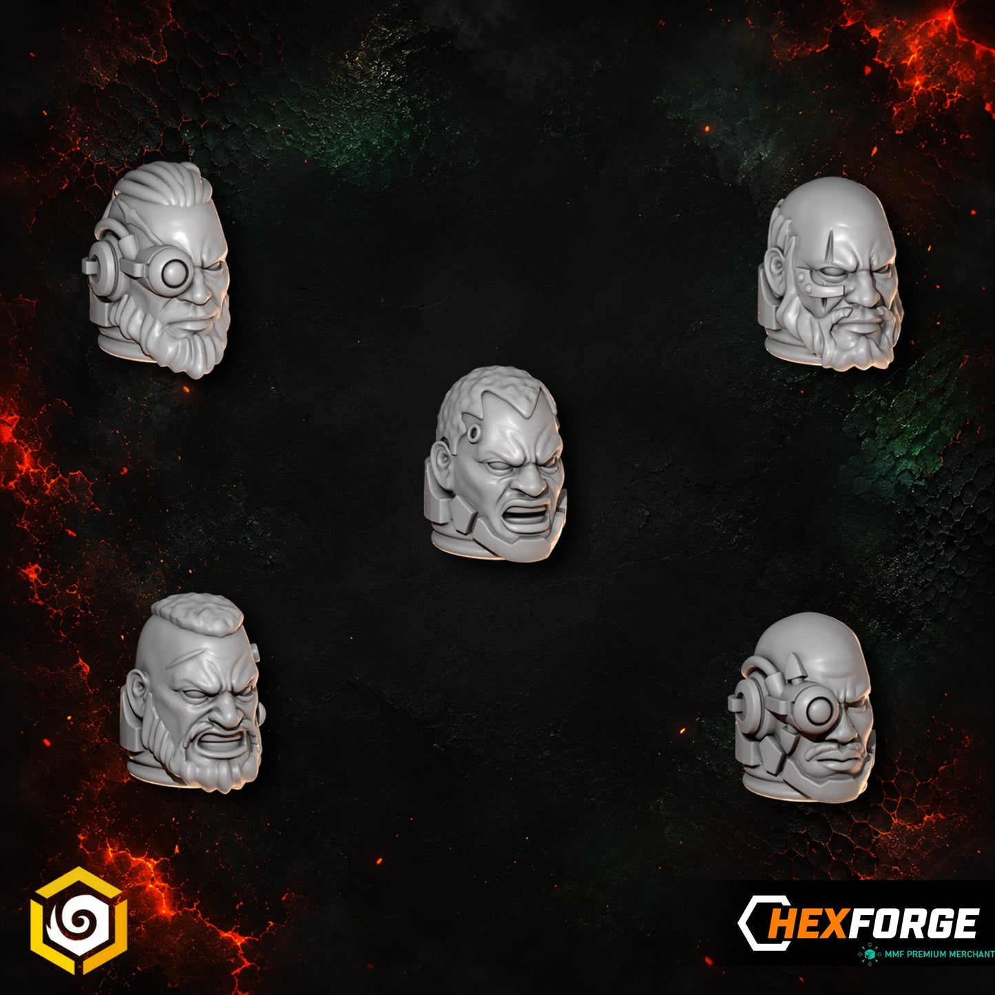 Anvil Wardens - Big Armor: Heads & Helmets