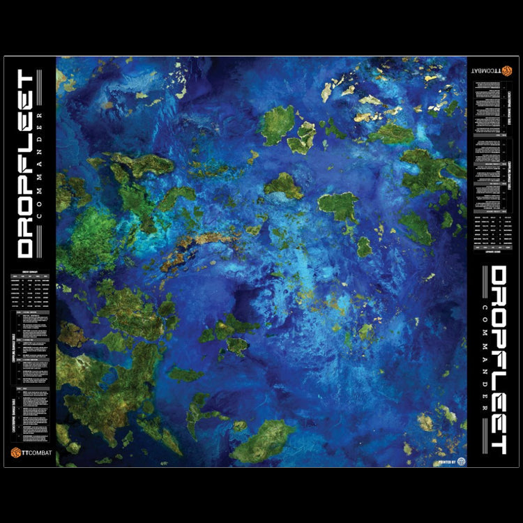 TT Combat: Dropfleet Commander Lagoon Tabletop Wargaming Play Mat
