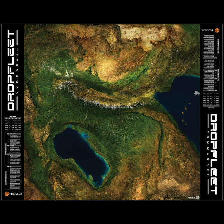 TT COMBAT: Dropfleet Commander Lake Tabletop Wargaming Play Mat