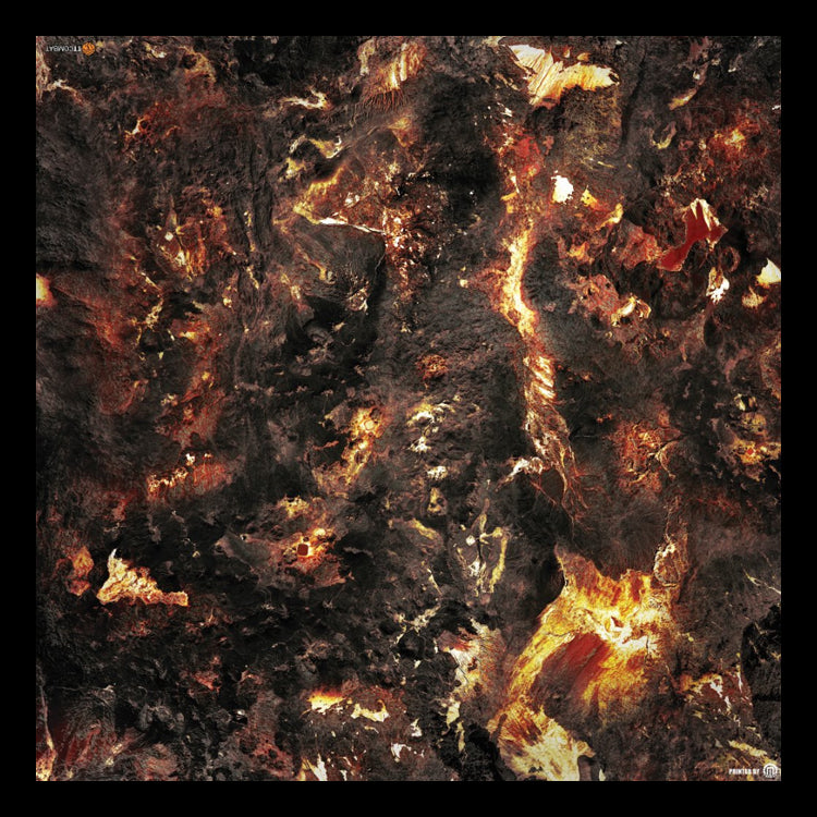 TT COMBAT: Dropfleet Commander Lava II Tabletop Wargaming Play Mat