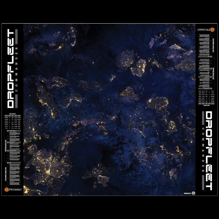 TT COMBAT: Dropfleet Commander Nocturnal Tabletop Wargaming Play Mat