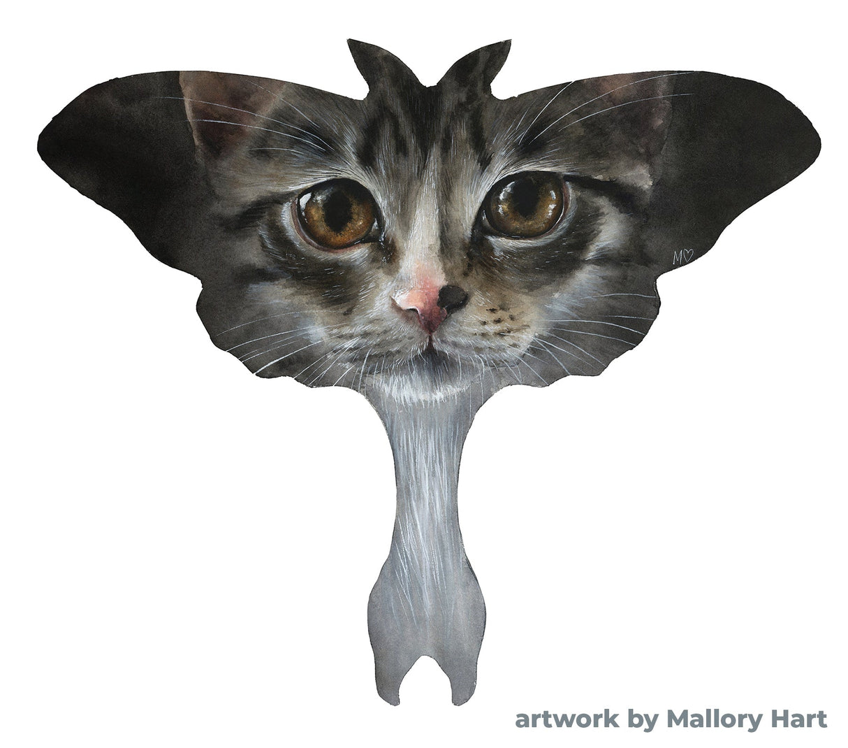 Trekell Luna Moth Panel - Wooden Painting Canvas