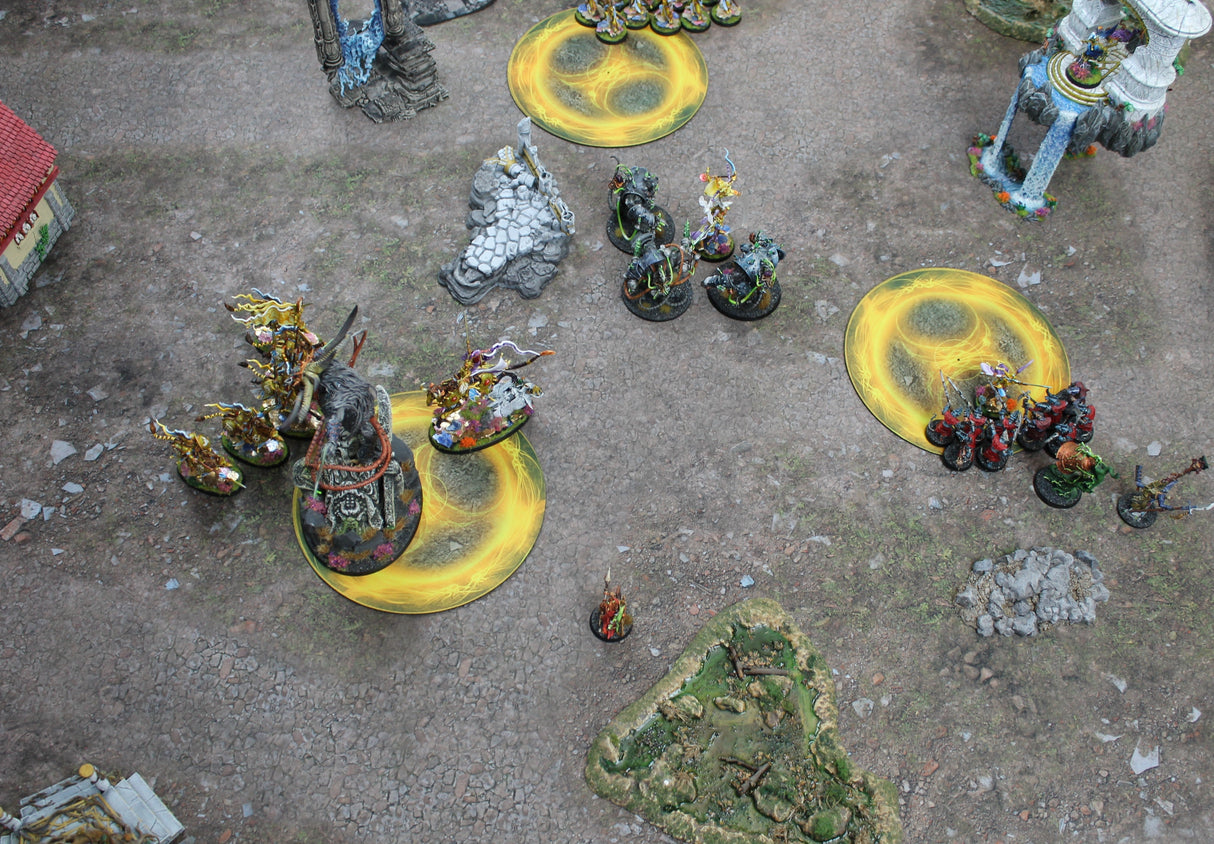 Double Sided 7.57" Neoprene Objective Markers - Light and Lightning