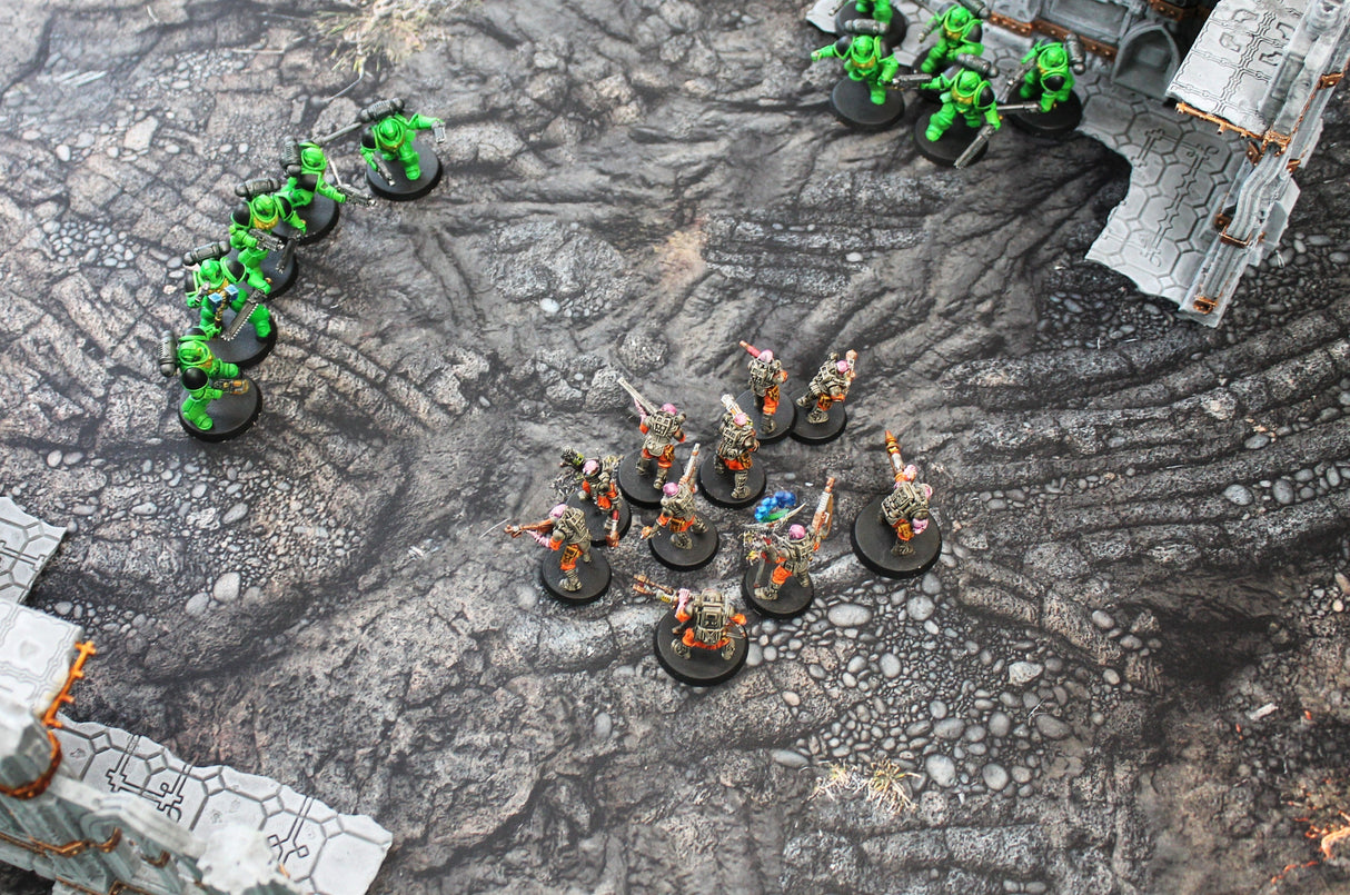 Lava Flows - Neoprene Battle Mat with Bag