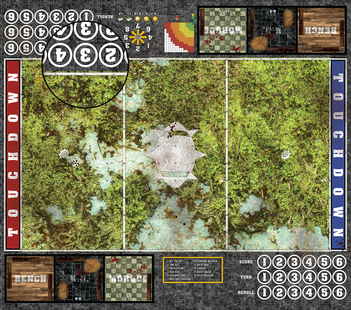 Mats by Mars: Swamplands v1.0 Fantasy Football Play Mat / Pitch