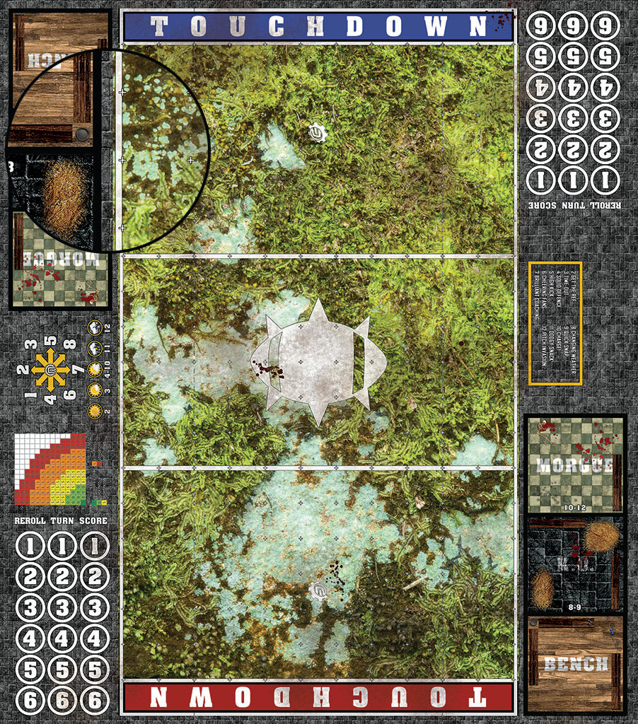 Mats by Mars: Swamplands v1.0 Fantasy Football Play Mat / Pitch