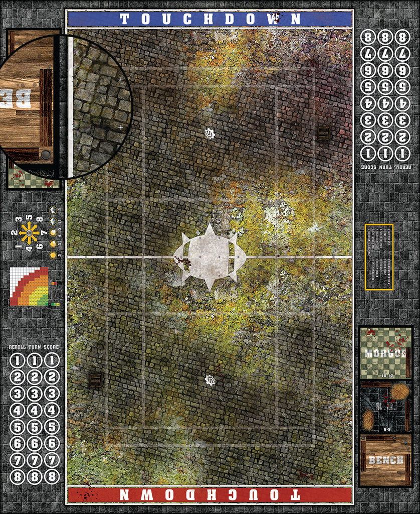 Mats by Mars: Abandoned City v1.0 Fantasy Football Play Mat / Pitch