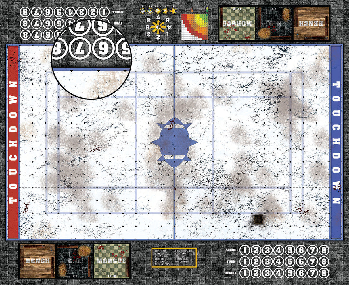 Mats by Mars: Winter's Wrath v1.0 Fantasy Football Play Mat / Pitch