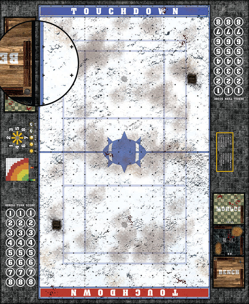 Mats by Mars: Winter's Wrath v1.0 Fantasy Football Play Mat / Pitch