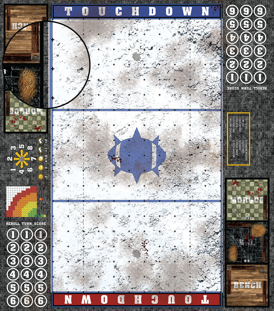 Mats by Mars: Winter's Wrath v1.0 Fantasy Football Play Mat / Pitch