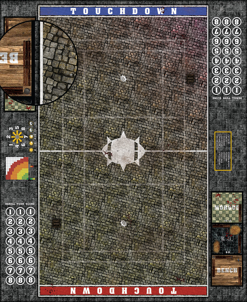 Mats by Mars: Bustling City v1.0 Fantasy Football Play Mat / Pitch