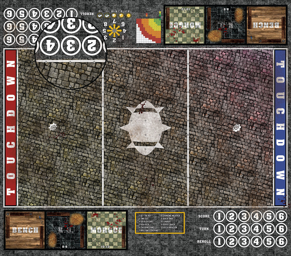 Mats by Mars: Bustling City v1.0 Fantasy Football Play Mat / Pitch