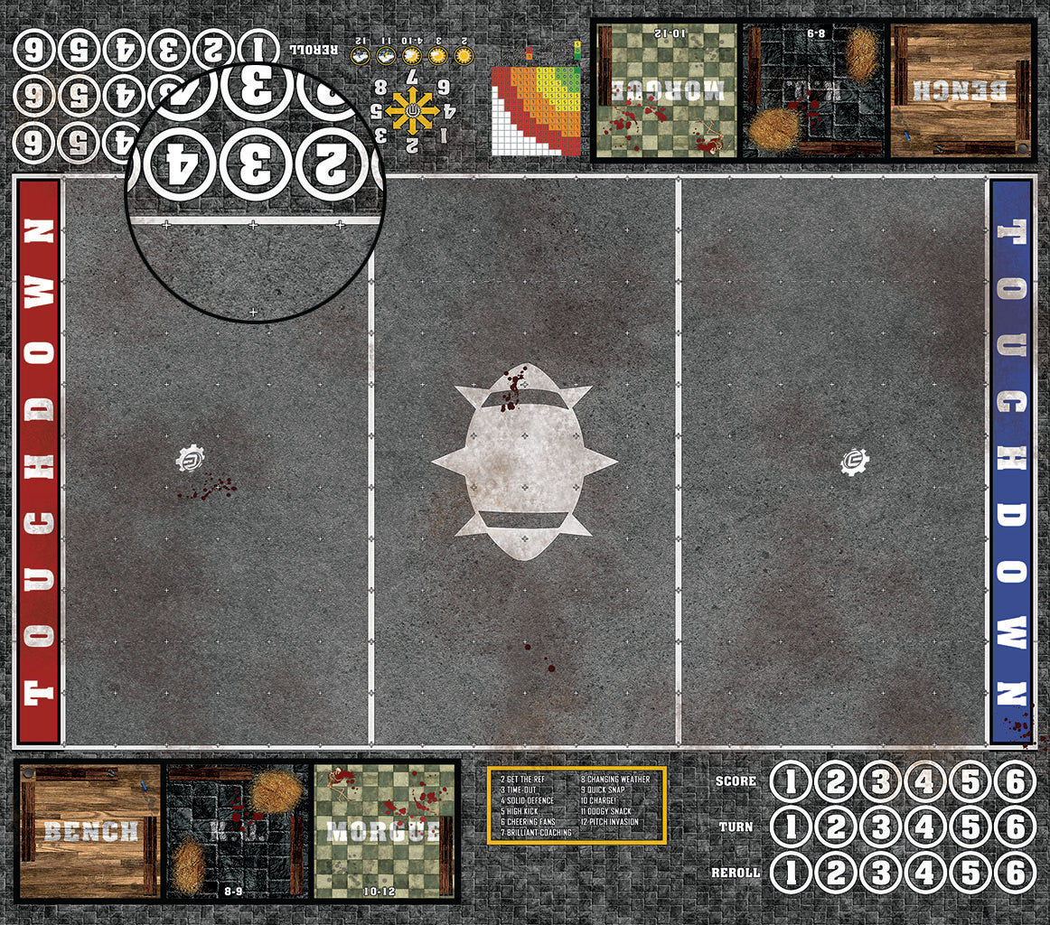 Mats by Mars: Astro Granite Fantasy Football Play Mat / Pitch