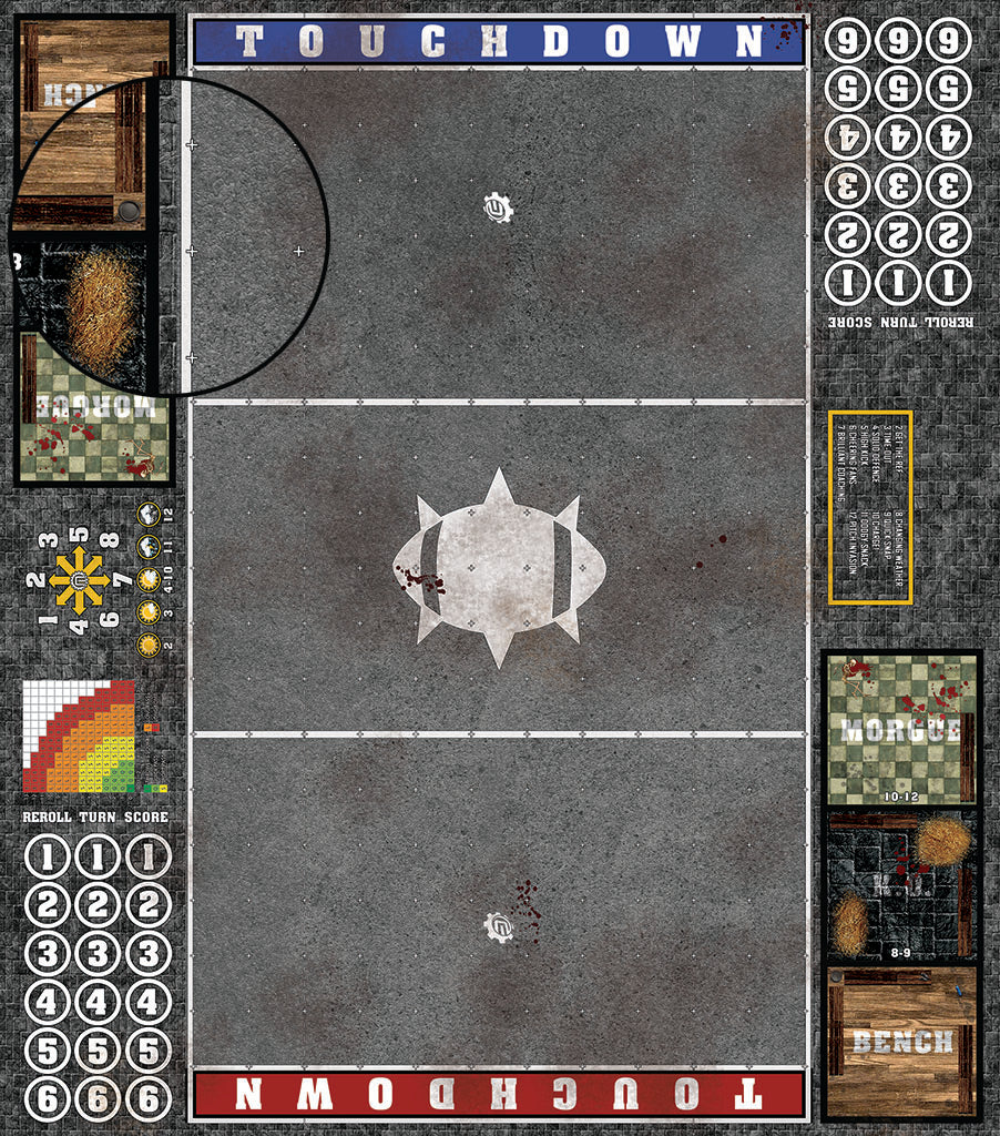 Mats by Mars: Astro Granite Fantasy Football Play Mat / Pitch