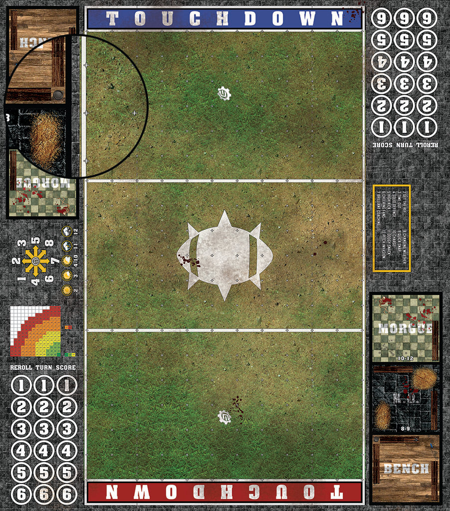 Mats by Mars: Grassy Spring Fantasy Football Play Mat / Pitch