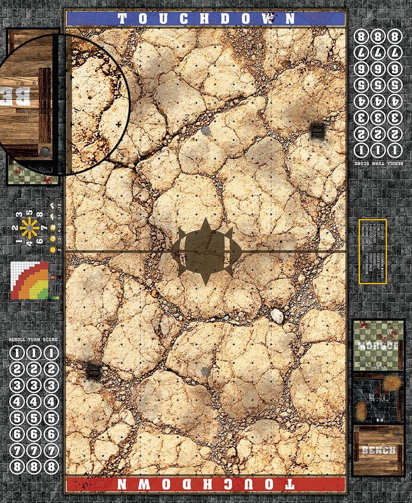 Mats by Mars: Desert Fantasy Football Play Mat / Pitch