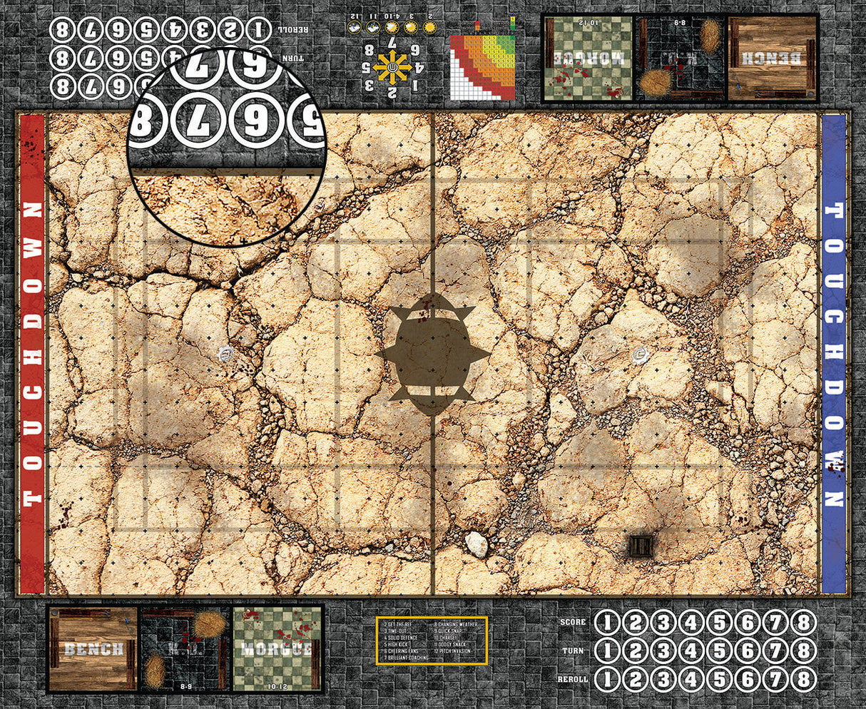 Mats by Mars: Desert Fantasy Football Play Mat / Pitch